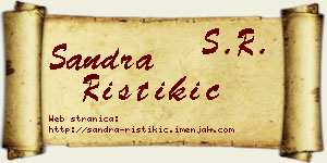 Sandra Ristikić vizit kartica